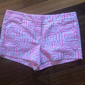 Aztec neon Jcrew chino shorts